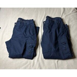 Lot of 2 5.11 Tactical Men's Taclite Pro Cargo Pants 44x34 Dark Navy Blue